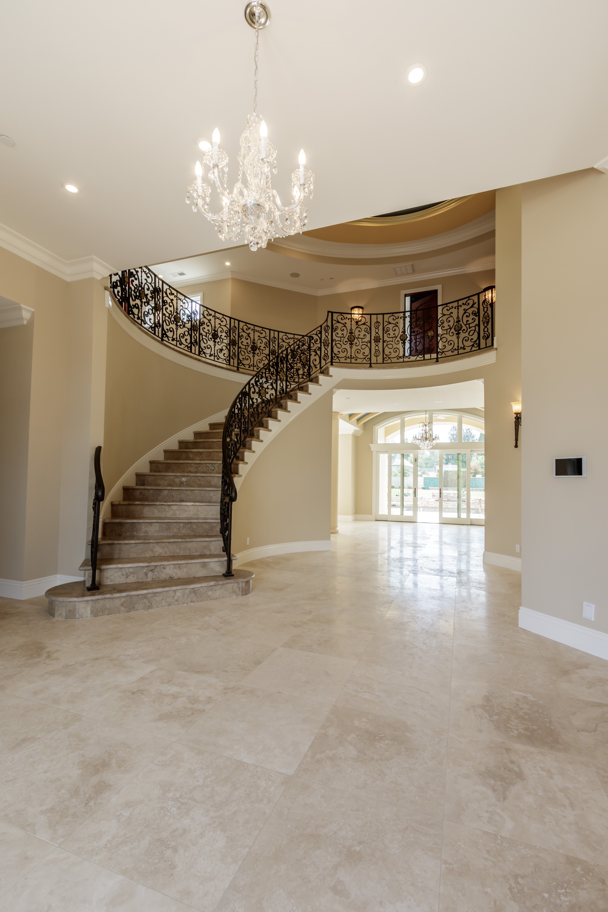 Interior design with staircase of Custom Homes Built in Cupertino