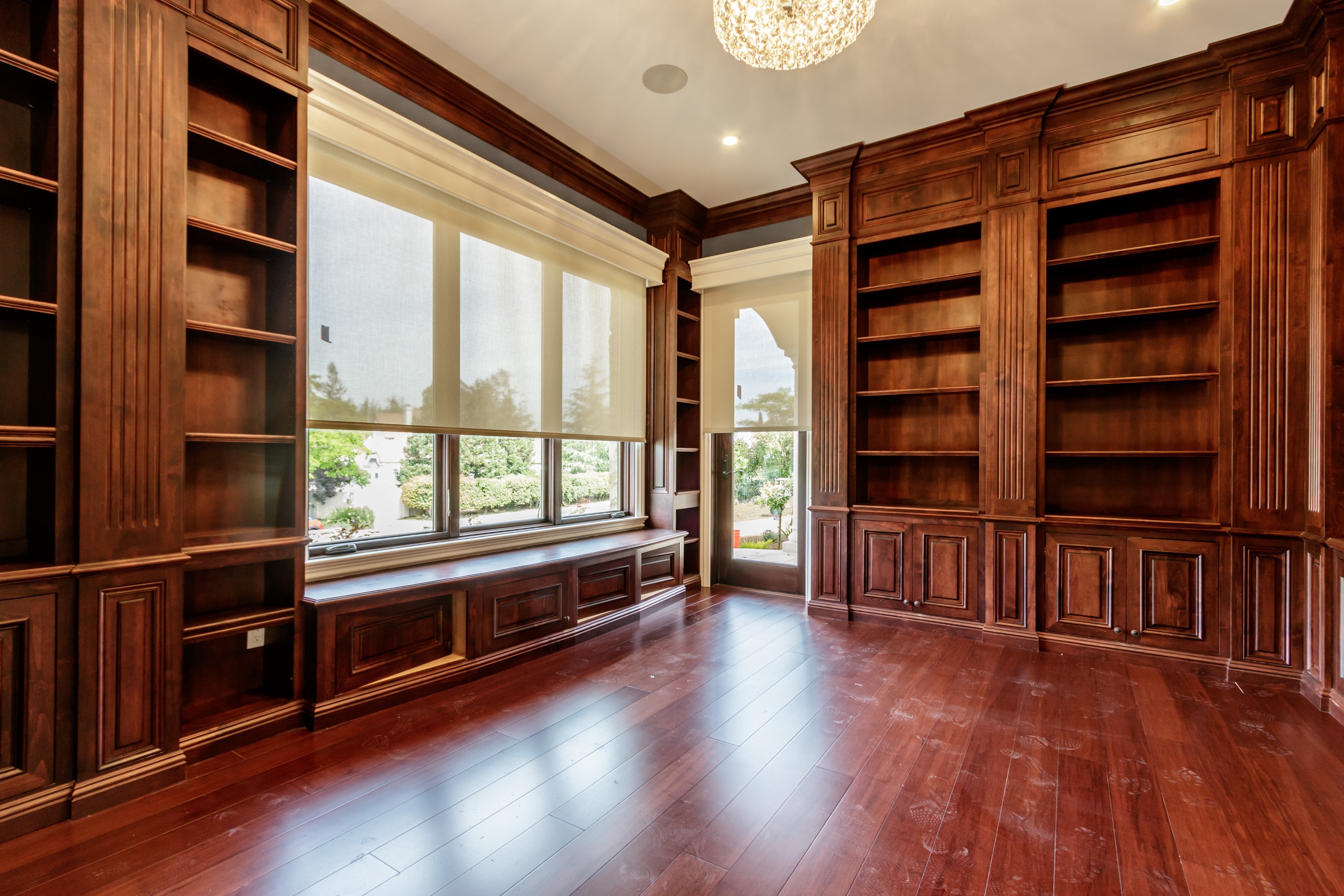 Office room designed for Custom Homes Built in Cupertino