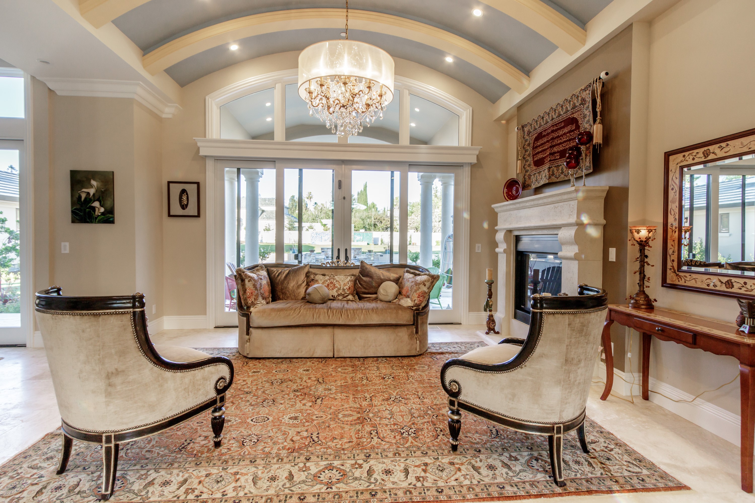 Luxurious interior designed for custom homes built in Cupertino
