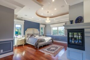 Full-set Master Bedroom design for custom built homes in Cupertino