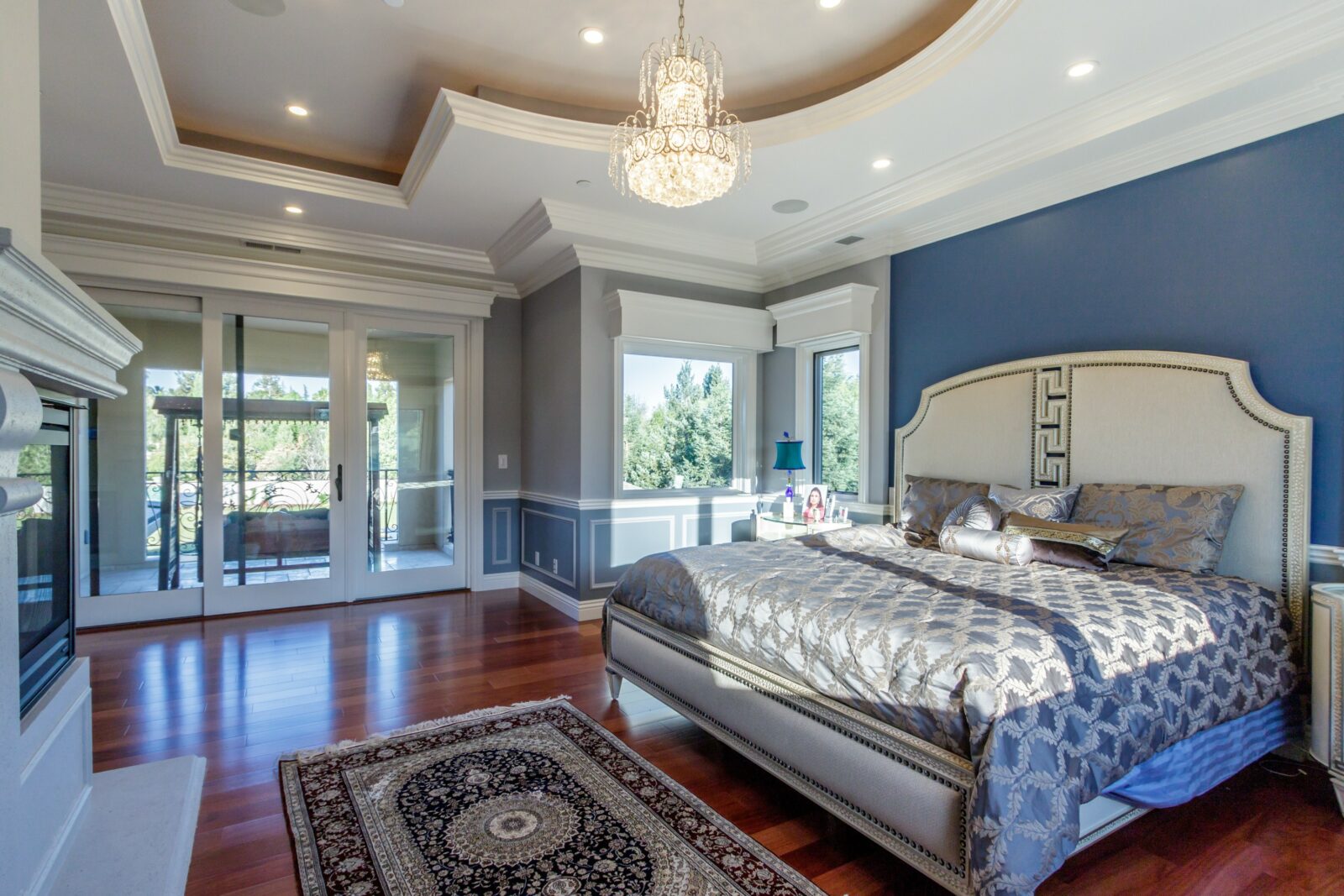 Full-set Luxurious Master Bedroom design for custom built homes in Cupertino
