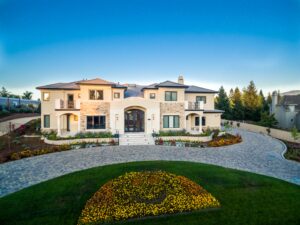 Full view of luxurious homes designed and rebuilt in Cupertino